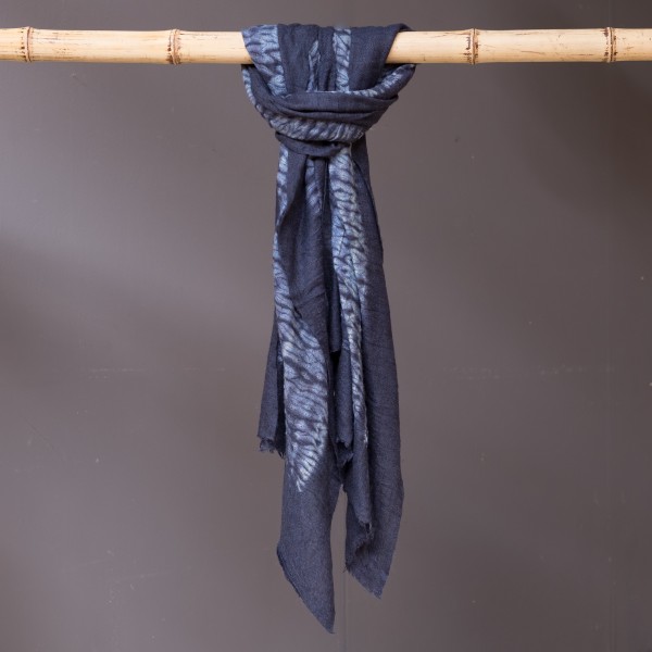 Schal - Wool Sea - 70 x 180 cm - Blau - 100% pure merinowol - Zenza