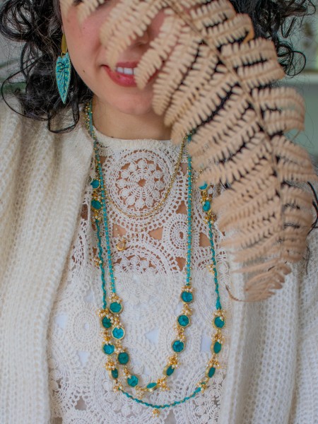 Necklace - Flow Braided - Sea - Zenza