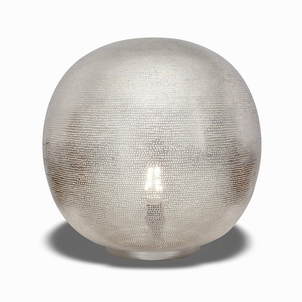 Tischleuchte - Ball - Filisky - XL - Silber - Zenza