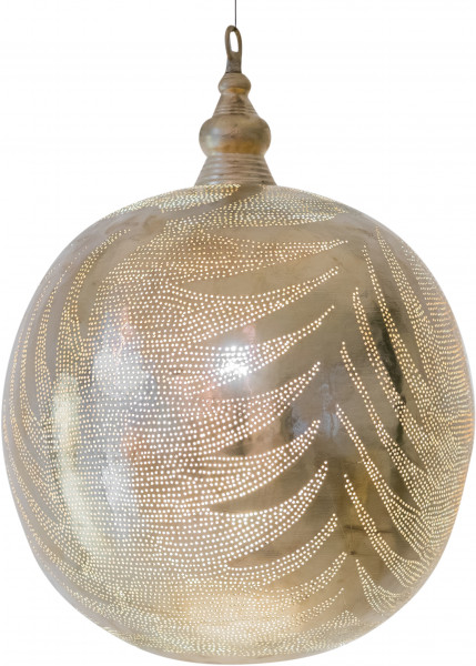 Pendant Lamp - Ball - Leaf - XL - Gold - Zenza
