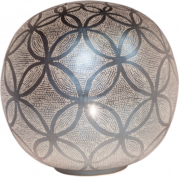 Table Lamp - Ball - Circles - XL - Silver - Zenza