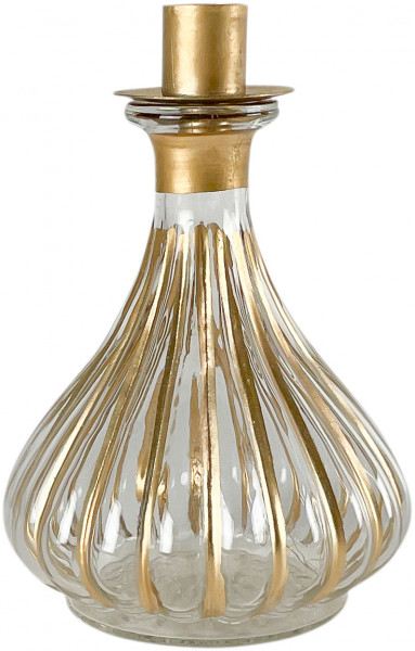 Kerzenhalter / vase - Striped Small - Helder - Zenza