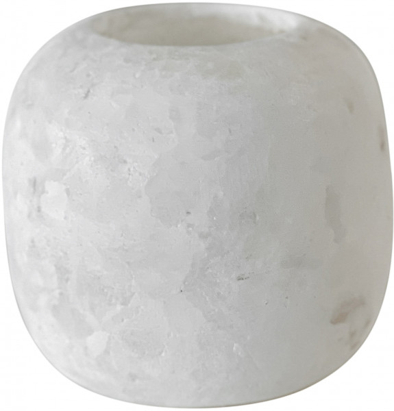 Wax Holder - Alabaster Medium - White - Zenza