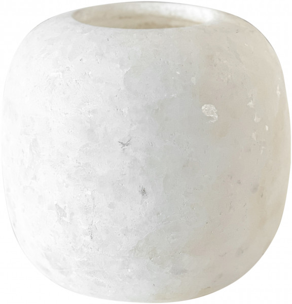 Teelichthalter - Alabaster XL - Weiß - Zenza