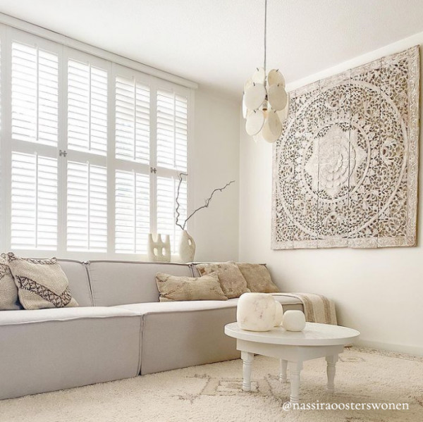 Hanglamp - Alabaster - S - Ivoor - Zenza