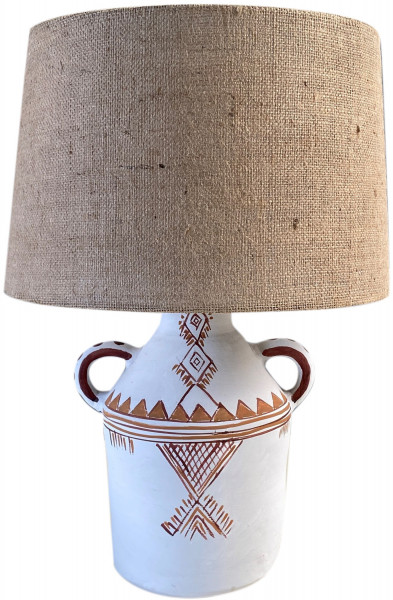 Table Lamp - Clay - Amfora - White - Zenza