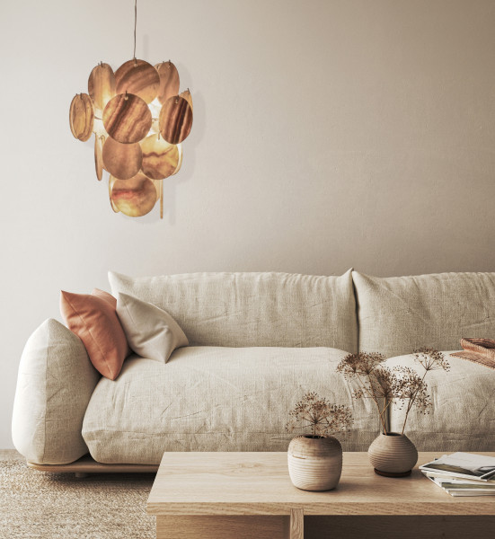 Hanglamp - Alabaster - M - Amber - Zenza