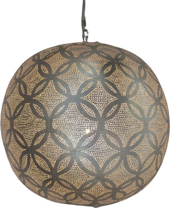 Hanglamp - Ball - Circles - XXL - Zilver - Zenza