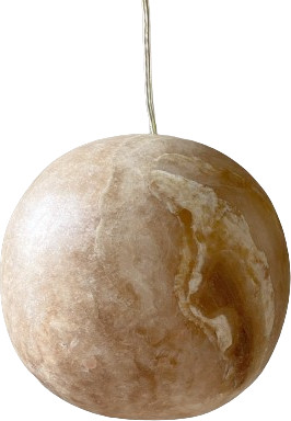 Pendant Lamp - Alabaster - Luna - Amber - Zenza