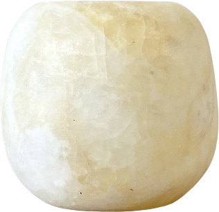 Porte Bougie - Alabaster Small - Butter - Zenza