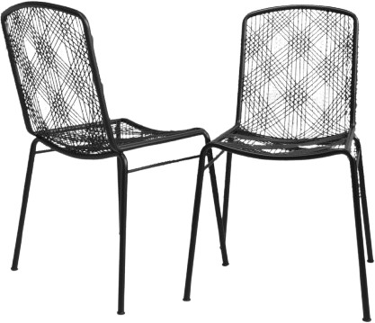 Chair - Metal Chair - Black - Zenza