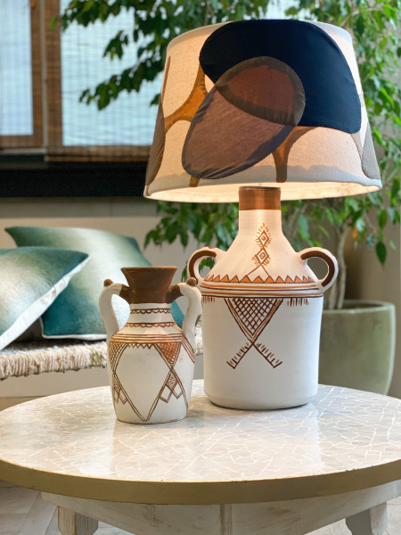 Table Lamp - Clay - Amfora - Composy - White - Zenza