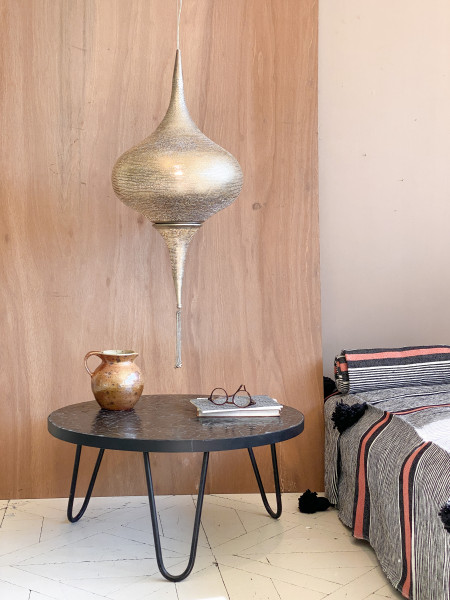 Throw - Pompom - Striped - Coral - Zenza