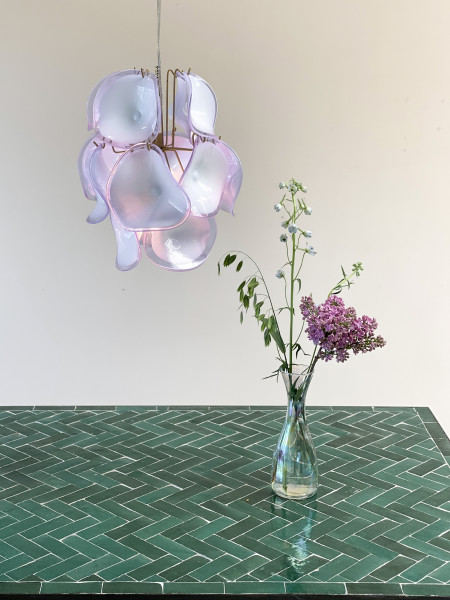 Hanglamp - Seventies - Glas - S - Lila - Zenza