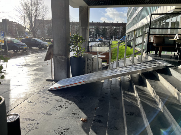 Oprijklep in een stuk CO-Steg 4,0 X 1,0 - Superlicht