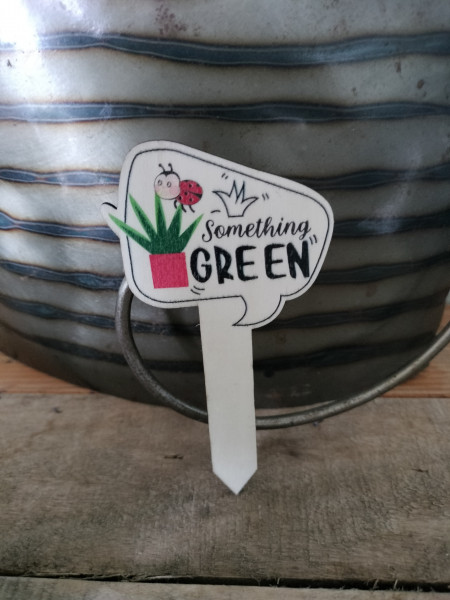 Plantprikker: Something green , lieveheersbeestje