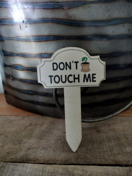 Plantprikker: Don't touch me , plantje