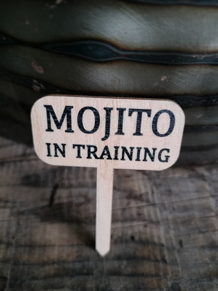 Plantprikker klein "Mojito in training" 