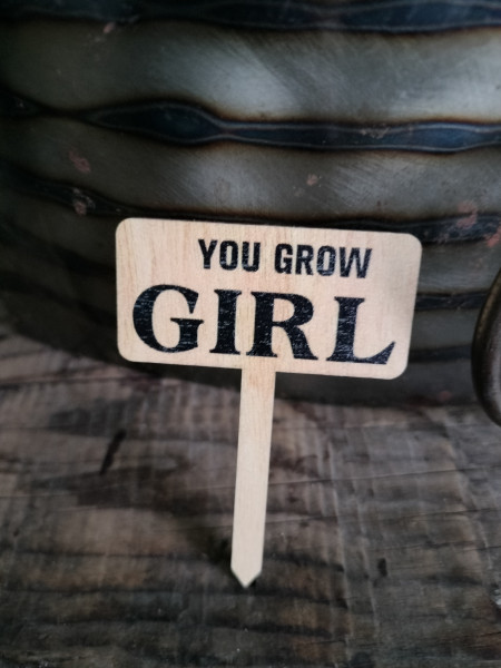 Plantprikker klein "You grow girl" 