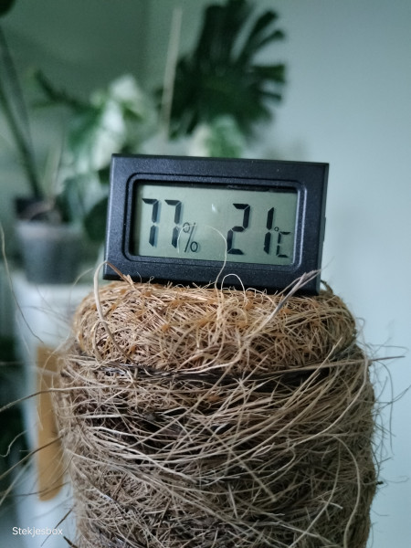 Luchtvochtigheid en temperatuur meter