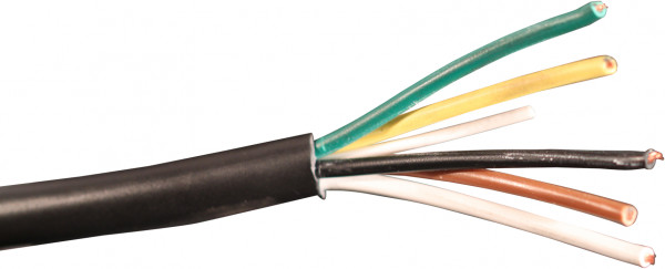 Verlichtingskabel 5x1,5mm² 50 meter per rol