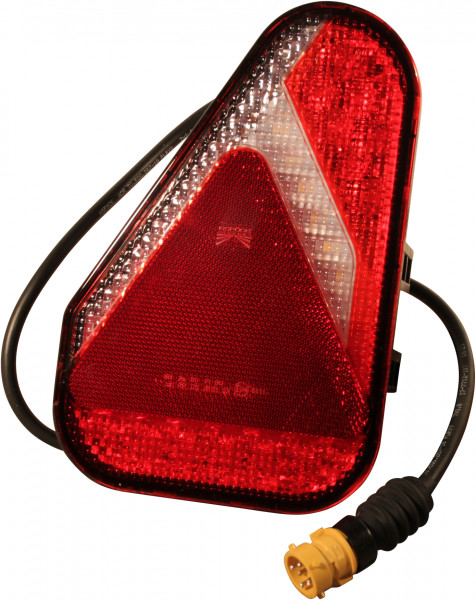 Achterlicht Aspöck Earpoint LED 12-24V links 5 PIN's bajonet yellow + 0.8m kabel 7 x 1mm²