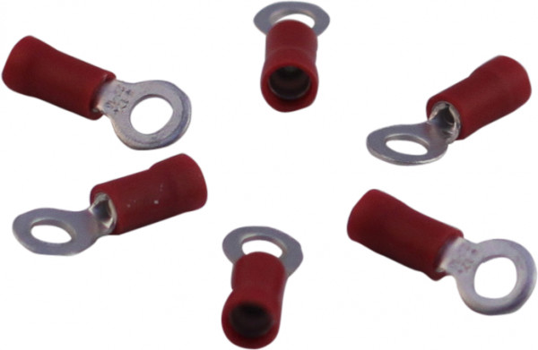 Ringkabelschoen voor draad 0,5 - 1,5mm2 , M5 , rood