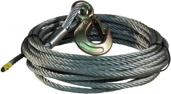 Staalkabel met haak Ø8mm 8,5m