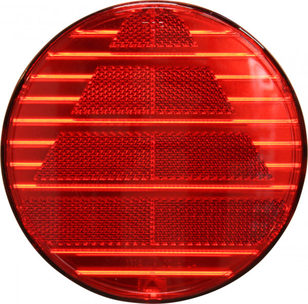 Reflector rood opschroefbaar Ø145mm