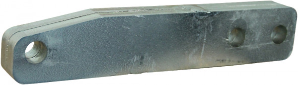 Adapterplaat KA25 oplooprem hoogte 25mm, hartmaat 166 / 207mm