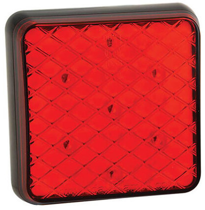 Achterlicht Universeel kabel 81 x 81 x 24 opbouw remlicht     achterlicht  50mm IP67 12 V CE, ECE-R10 / R7