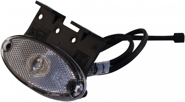Breedtelicht Aspöck Flatpoint II LED wit Inclusief montagesteun "Z" 90° DC 50cm