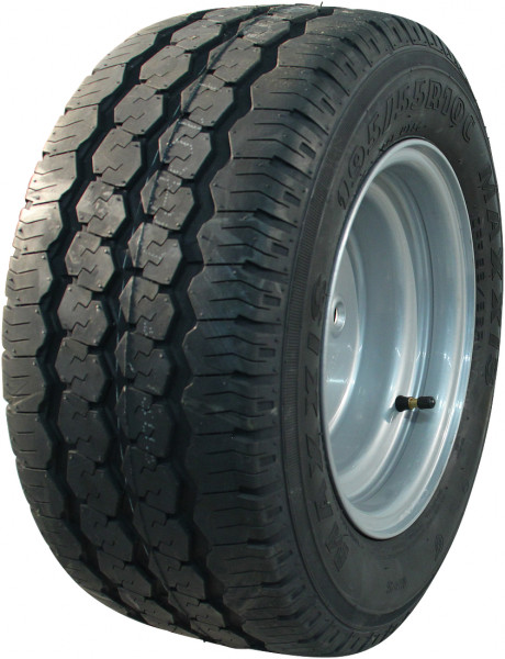 Luchtband + wiel 195/55 R10C Trailermaxx CR-966 + 6.00Ix10H2 ET-4 60/100/4 98/96 P staal grijs