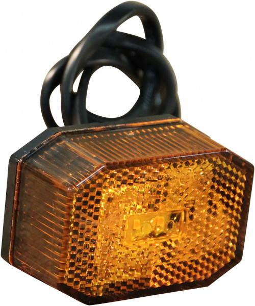 Zijmarkeringslamp Flexipoint LED DC kabel 0,5m oranje