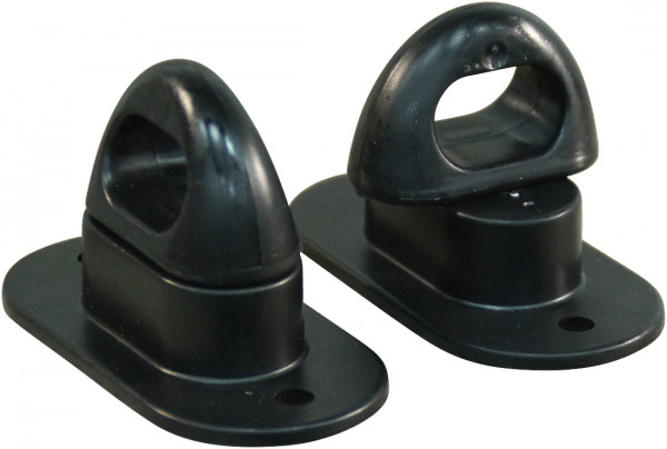 Draaisluiting kunststof voor zeilring 42x22mm zwart