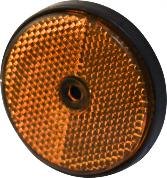 Reflector Ø oranje opschroefbaar Ø61 mm