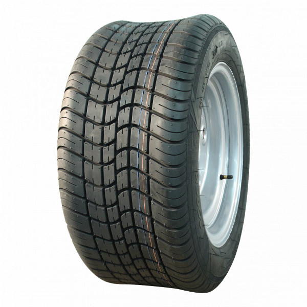 Luchtband + wiel 195/50 B10 (18x8.00-10) S-6502 - for trailer use only 10PR + 6.00Ix10H2 ET-4 60/100/4 98 N staal grijs