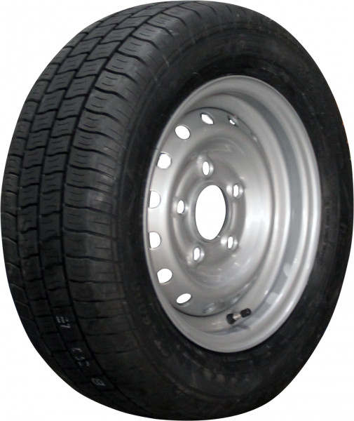 Luchtband + wiel 185/60 R12C Kargomax ST-6000 M+S + 5½Jx12H2 ET30 67/112/5 104/101 N staal grijs