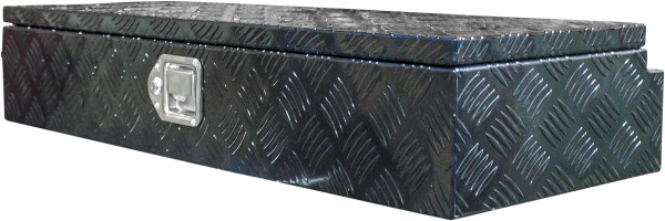 Gereedschapskist aluminium zwart 900x380x170mm kofferslot