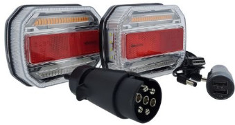 LED achterlichtset met magnetische bevestiging draadloos