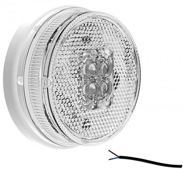 LED breedtelicht wit, 500mm kabel open eind 12-24V