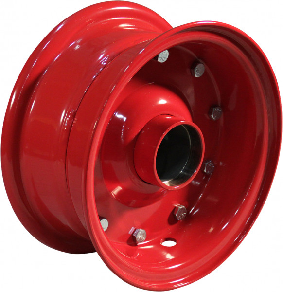 Luchtband + wiel 6.00-9 V-6509 6PR + 4.00E-9 ET0 NL100 88 L staal rood
