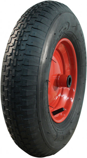 Luchtband + wiel 4.80/4.00-8 V-6635 4PR + 2.50Ax8 ET0 rollager Ø20 NL100 staal rood