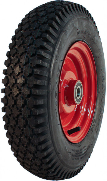 Luchtband + wiel 4.80/4.00-8 S-2202 4PR + 2.50Ax8 ET0 NL75 A3 staal rood