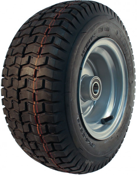 Luchtband + wiel 16x6.50-8 V-3502 4PR + 5.50Ax8H2 ET0 NL90 staal grijs