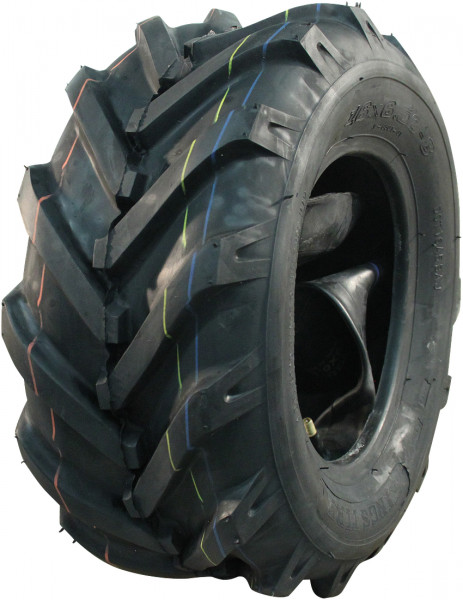 Luchtband + wiel 16x6.50-8 V-8501 4PR + 5.50Ax8H2 ET0 NL90 64 A4 staal grijs links