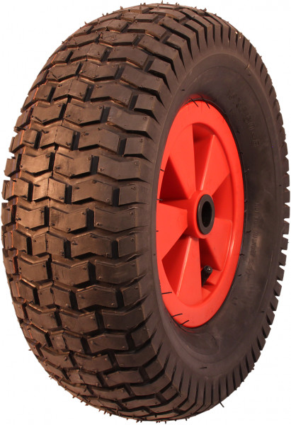 Luchtband + wiel 16x6.50-8 V-3502 4PR + 2.50Ax8 rollager Ø20 NL88 kunststof rood