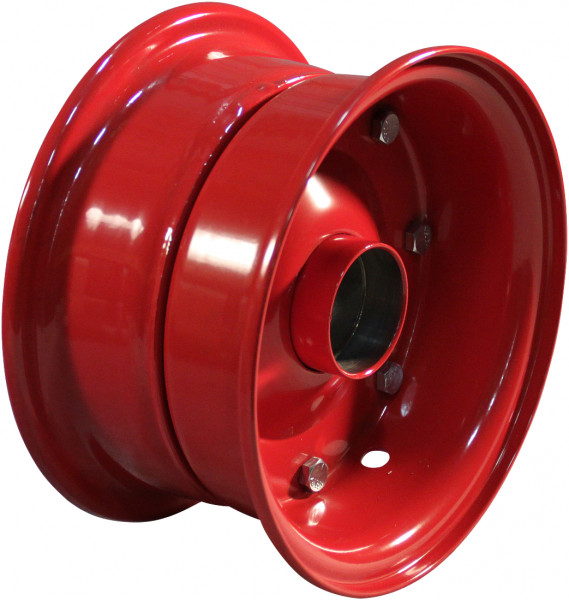 Wiel 4.40D-8 ET0 kogellager zitting NL75 staal rood