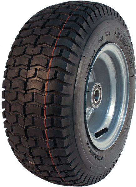 Luchtband + wiel 16x6.50-8 V-3502 4PR + 5.50Ax8H2 ET0 NL90 staal grijs