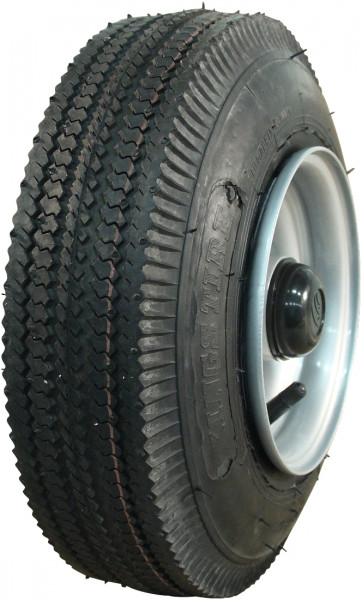 Luchtband + wiel 4.10/3.50-6 V-6603 4PR + 4.50Ax6 ET0 NL75 44 A3 staal grijs